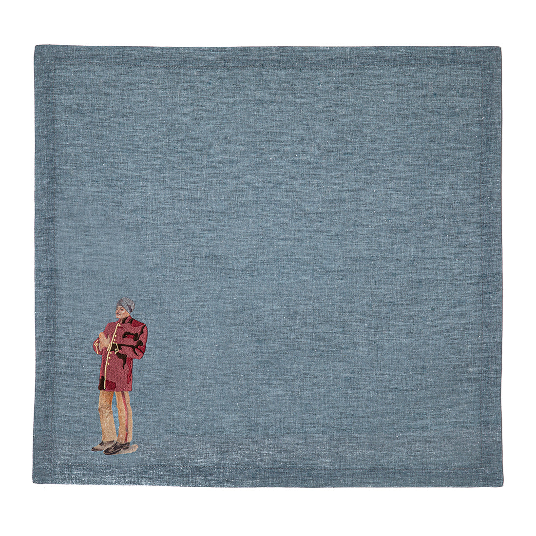 The Vagabond on a blue Characters napkin